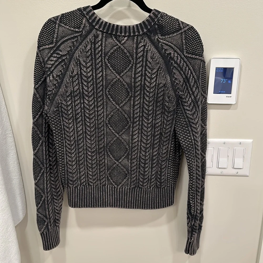Faherty women’s Sunwashed Cable Cardigan small - Picture 4 of 5